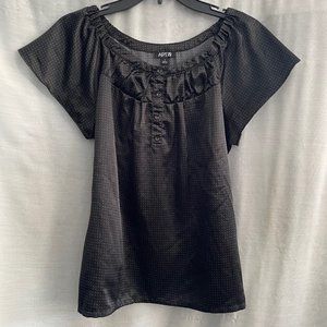 Polk-a-dot satin top